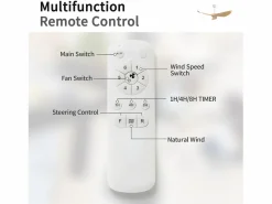 OKWISH Aire Acondicionado, Ventilación|Ventilador de techo de 52