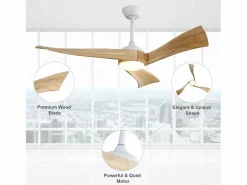 OKWISH Aire Acondicionado, Ventilación|Ventilador de techo de 52