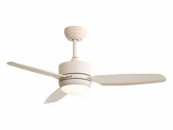 Ventilador de techo de 117 cm - Ventilador de techo para sala de estar con 6 velocidades y 3 aspas de ABS - Iluminación LED^OKWISH New