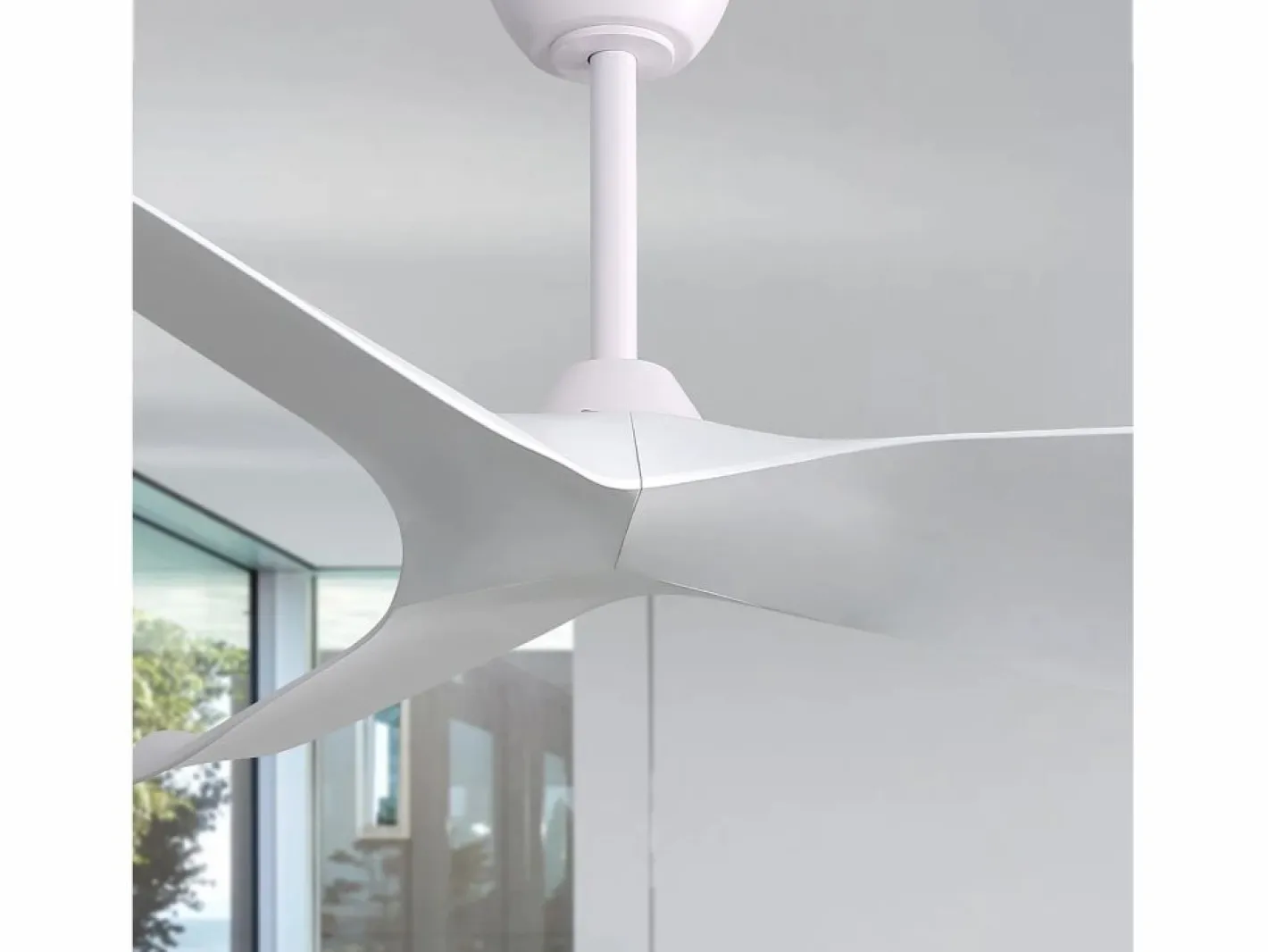 Aire Acondicionado, Ventilación|Ventilador de techo de 52 pulgadas - Ventilador de techo con 3 aspas de ABS y control remoto de 6 velocidades - para sala de estar