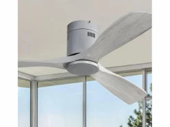 Aire Acondicionado, Ventilación|Ventilador de techo de 52 pulgadas - Ventilador de techo de 3 aspas con control remoto - 6 velocidades - para sala de estar y dormitorio
