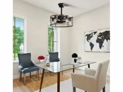 Aire Acondicionado, Ventilación|Ventilador de techo de 20 pulgadas - Ventilador de techo con 7 aspas de ABS y control remoto - para sala de estar y comedor