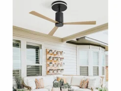 Aire Acondicionado, Ventilación|Ventilador de techo de 52 pulgadas - Ventilador de techo con luz LED y control remoto - 3 aspas de ABS - para sala de estar