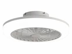 Ventilador de techo sin aspas con luz y control remoto, diseño moderno, ABS, , montaje empotrado (45,7 x 45,7 x 14,5 cm)^ Best