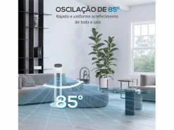 Ventilador de torre 50W con mando a distancia 3 velocidades 78 cm^Homcom Outlet