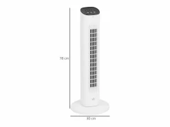 Ventilador de torre 50W con mando a distancia 3 velocidades 78 cm^Homcom Outlet