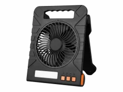 Ventilador Solar SucceBuy Portátil Recargable 10000 mAh con Iluminación LED, Panel Solar Plegable 4 W, 4 Velocidades, Temporizador, Alimentación USB^ Discount