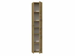 TOPESHOP VERONA - Torre de baño - 30x30x170cm - mueble de baño con almacenamiento - imitacion madera Color natural claro Best
