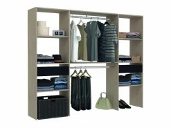 Vestidor 2 armarios, 6 estantes, 2 cajones ELYSEE^Concept-Usine Sale
