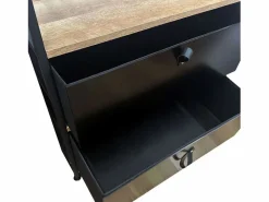 Armario Abierto, Vestidor|Vestidor abierto 2 cajones roble cambrian/negro 60x175 cm dormitorio