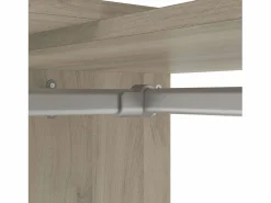 Vestidor Abierto Swing, 3 cajones roble/ Blanco Best
