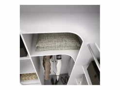 Armario Abierto, Vestidor|Vestidor de rincón Siles con cortina y cajones acabado , 205cm(alto) 234cm(ancho) 1