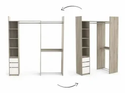 Calicosy Vestidor extensible Swing - L199,7 cm Color natural claro Outlet