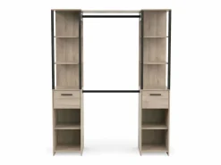 Vestidor Gary 2 Columnas Estilo Industrial Roble Kronberg/ 160x200 cm^ Discount