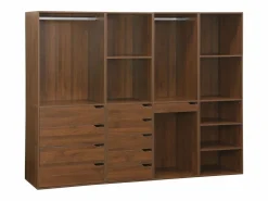 Vestidor módulo de 4 elementos nogal^Sweeek Best