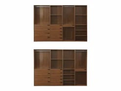 Vestidor módulo de 4 elementos nogal^Sweeek Best