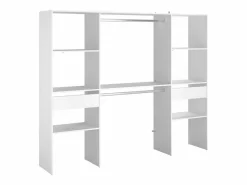 Armario Abierto, Vestidor|Vestidor Modular Abierto Custom con Módulo D 6 Estantes 2 Cajones 220x180