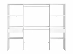 Armario Abierto, Vestidor|Vestidor Modular Abierto Custom con Módulo D 6 Estantes 2 Cajones 220x180