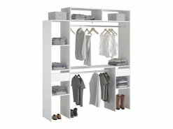 Armario Abierto, Vestidor|Vestidor Modular Abierto Custom Módulo C+F 7 Estantes 2 Cajones 178x203