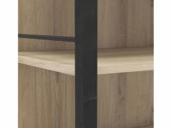 Vestidor Urano Roble Kronberg y 180x45x208 cm Dormitorio Ind. Negro Best