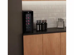 Vinoteca|Vinoteca Cecotec Bolero GrandSommelier 1250 CoolCrystal 12 botellas con luz LED E 64,5 cm