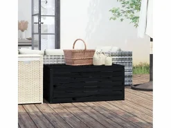 Garden Furniture Baúl De Jardín|Violeta Baúl de jardín madera maciza de pino 101x50,5x46,5 cm
