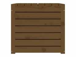 Violeta Baúl de jardín madera maciza pino marrón miel 101x50,5x46,5 cm^Garden Furniture Discount