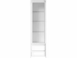 Petits-Meubles Vitrina 1 puerta 2 cajones Soren Blanco