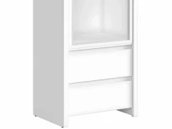 Petits-Meubles Vitrina 1 puerta 2 cajones Soren Blanco