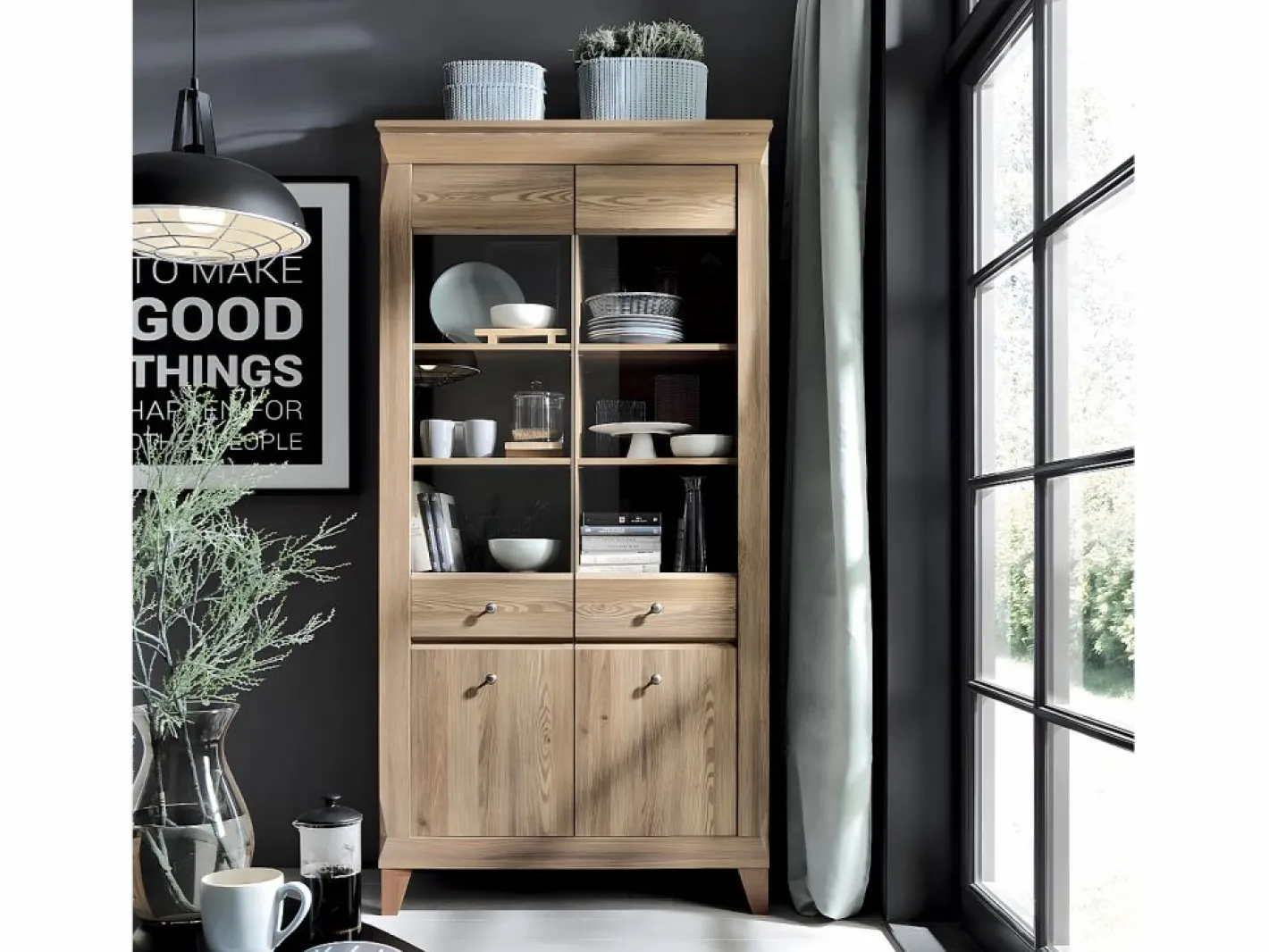 Vitrina 4 puertas Raya Madera^Petits-Meubles Hot