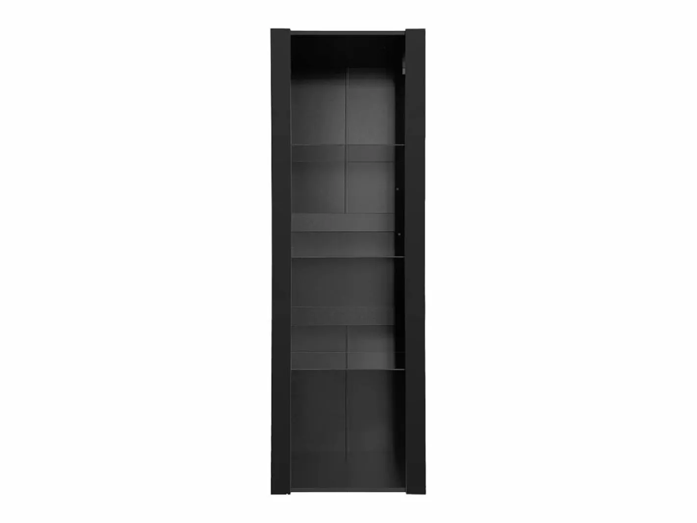 Vitrina alta con 3 estantes de cristal, cuerpo de MDF lacado en , LED incluido - 55x38x166cm^Hauss Spole Clearance