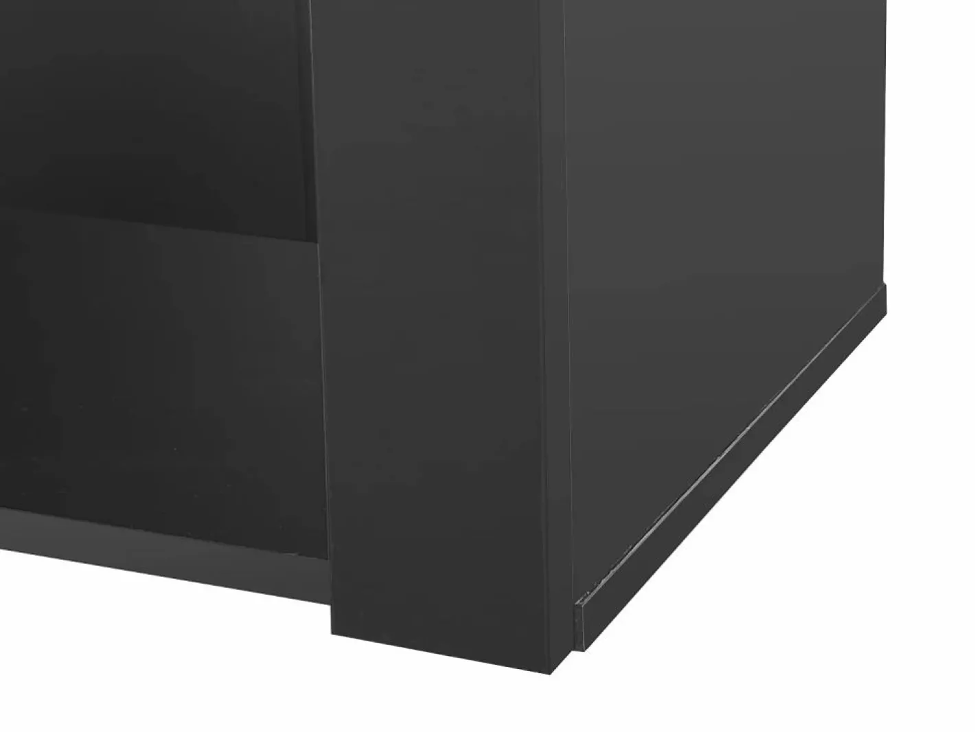 Vitrina alta con 3 estantes de cristal, cuerpo de MDF lacado en , LED incluido - 55x38x166cm^Hauss Spole Clearance