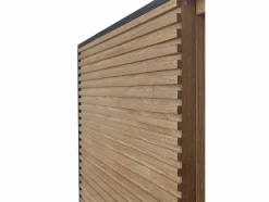 Vitrina chapada en madera de fresno color con puertas en natural^ Clearance