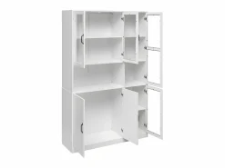Vitrina con iluminación LED - estantes con 6 puertas - Al. 200 cm -^ModernLuxe Clearance