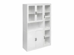 Vitrina con iluminación LED - estantes con 6 puertas - Al. 200 cm -^ModernLuxe Clearance