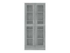 Vitrina de madera contrachapada sonoma 82,5x30,5x185,5 cm^Clicnbuy Outlet