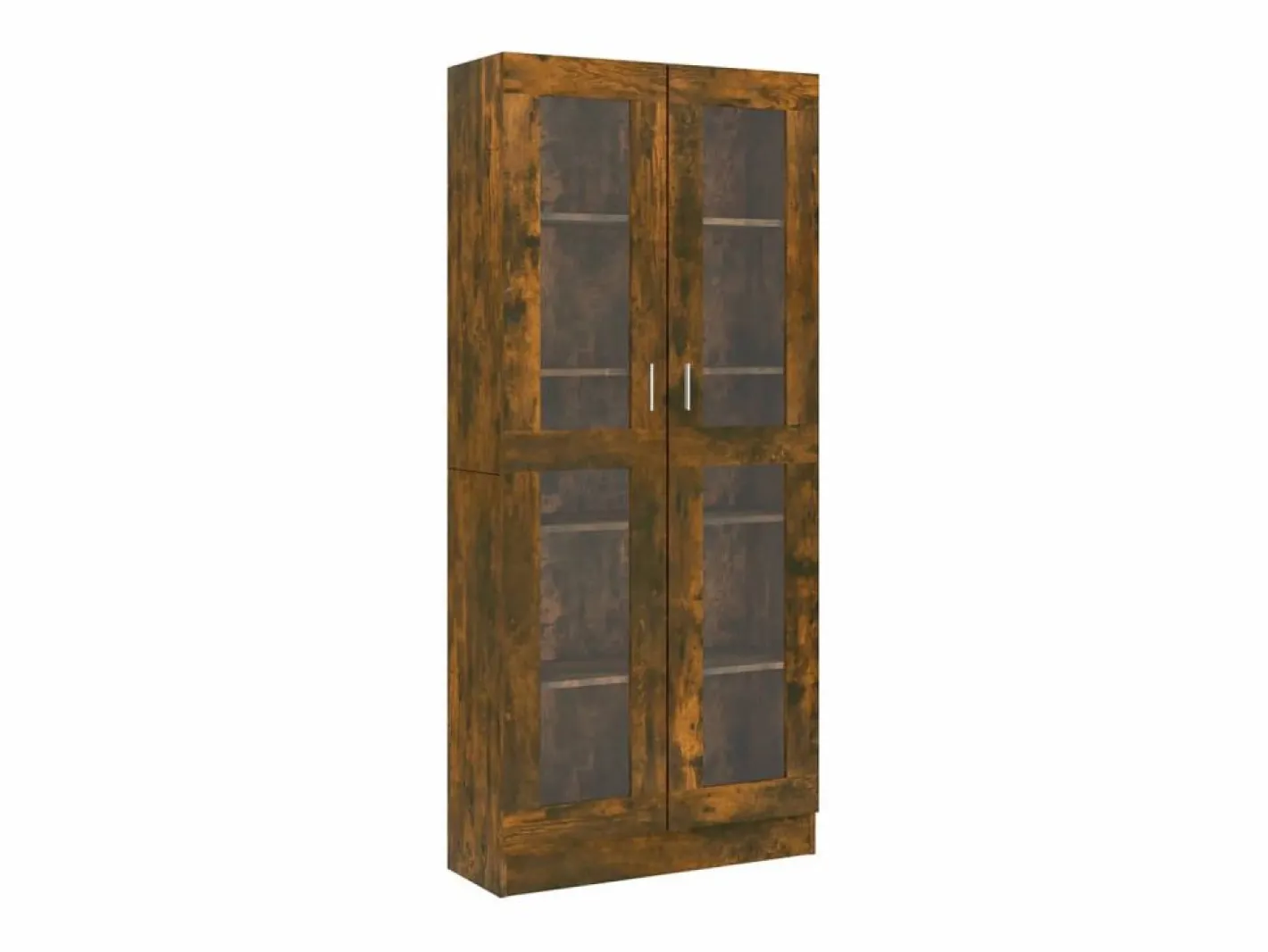 Vitrina|Vitrina madera contrachapada roble ahumado 82,5x30,5x185,5 cm ES376461
