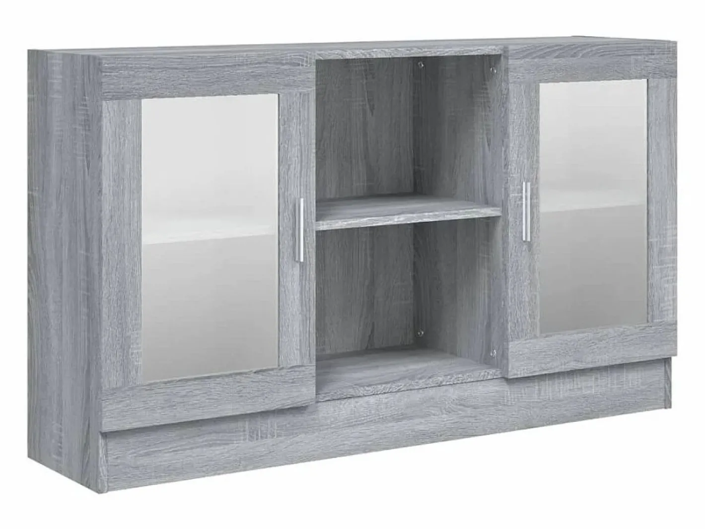Vitrina|Vitrina madera contrachapada Sonoma 120x30,5x70 cm ES861533