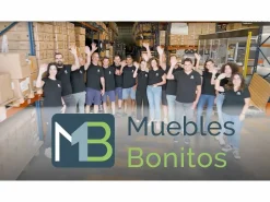 MB Muebles Bonitos Vitrina para Salón comedor en 40x29x167cm Luke V4 Negro Best