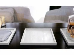 Vladon Cuenco decorativo Maya, moderno Plato decorativo cuadrado, de alto brillo (20 x 1,8 x 20 cm)^ Clearance