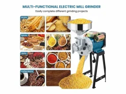 DripeX Materiales Y Utensilios De Cocina|2200W Molino de harina seca y húmeda 2 en 1, 50x26x70cm, para cereales, paja - enchufe de la UE
