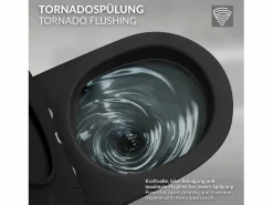 WC cerámico suspendido con función bidé y tornado corto 49 cm softclose^LuxeBath Online
