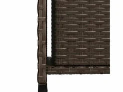 Garden Furniture Armario De Jardín|Ylira Armario de almacenaje de jardín ratán PE marrón 50x55x115 cm