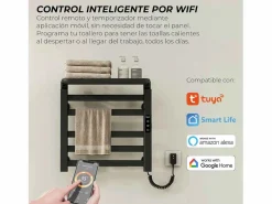 Yoevu - Toallero eléctrico Wi-Fi 100W , pantalla LCD táctil, contro WIFI y Alexa^ Hot