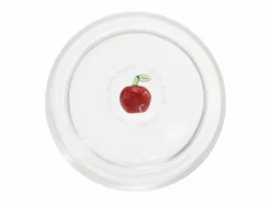 Zafferano Teca Frutta - Juego de 6 Vasos de Vidrio Borosilicato con Manzana - Vaso de 35 cl Doble Fondo Decorado a Mano, Fácilmente Lavable^ Outlet