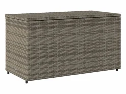 Garden Furniture Armario De Jardín|Zandar Armario de almacenaje de jardín ratán PE 110x55x60,5 cm