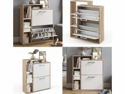 Vicco Zapatero|Mueble De Almacenaje|Zapatera abatible /sonoma 24.5x80x90 orlando