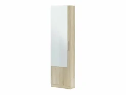 Calicosy Zapatero 1 puerta con espejo para 16 pares - A180 cm - KRISTAL Color natural claro