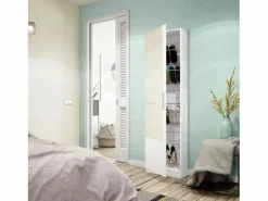 Zapatero 1 puerta con espejo para 16 pares - A180 cm - KRISTAL^Calicosy Outlet