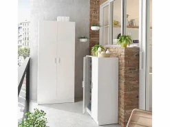 Loungitude Zapatero|Mueble De Almacenaje|Zapatero 2 puertas 6 estantes - A108 cm